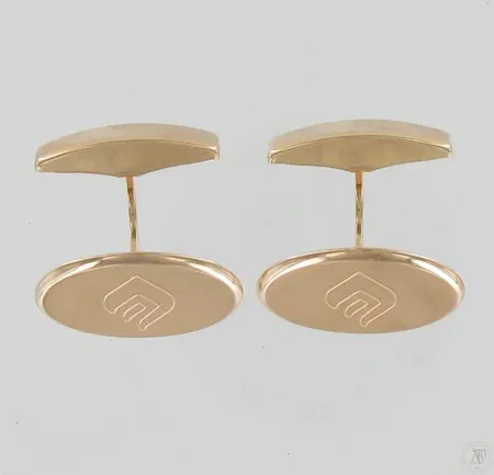 Kalvosinnapit, kaiverrettu, mitat 14x20mm, 585, paino 8,5g Paino: 8,5 g
