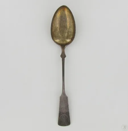 Puurolusikka, kaiverrettu, pituus 27cm, vuodelta 1931, 813, paino 80,9g Paino: 80,9 g