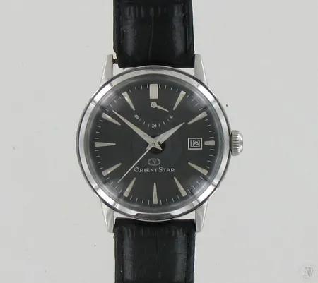 Teräsrannekello Orient Star, automaatti, taulun Ø 39mm, hihnan pituus 200 mm