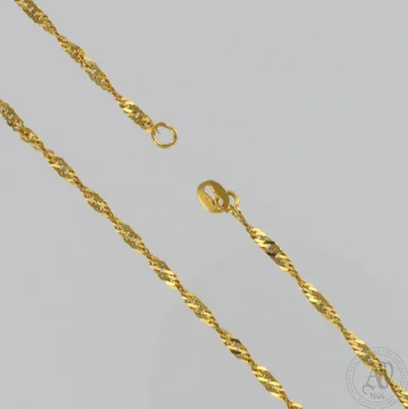Kaulaketju, lukko puuttuu, pituus 49cm, 875, paino 4,5g Paino: 4,5 g