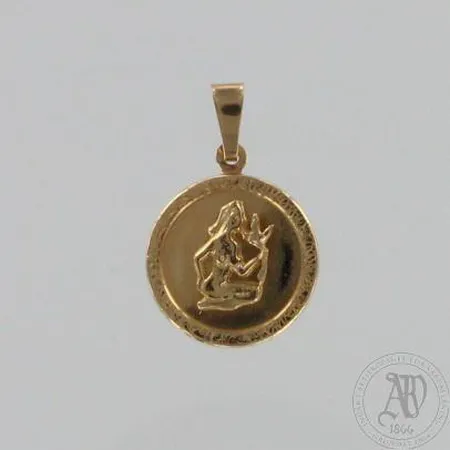 Horoskooppiriipus, Ø 15mm, 585, paino 0,9g Paino: 0,9 g