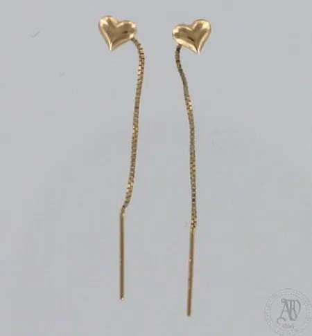 Sydänkorvakorut, Ø 4mm, 585, paino 0,2g Paino: 0,2 g
