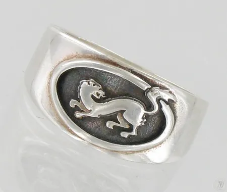 Kärpät-sormus, koko 22¾, 925, paino 12,3g Paino: 12,3 g