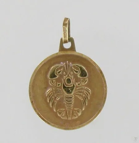 Horoskooppiriipus, Ø 16mm, 585, paino 1,5g Paino: 1,5 g