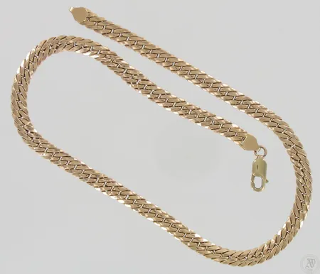 Viallinen panssarikaulaketju, pituus 46cm, 585, paino 22,7g Paino: 22,7 g