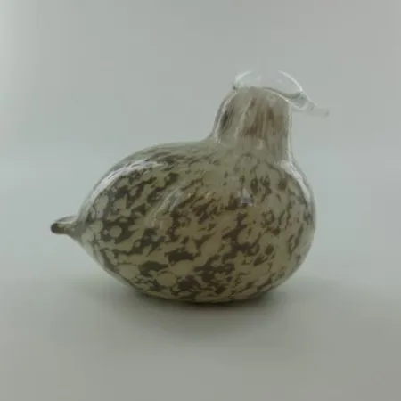 Lasilintu Kiiruna, design Oiva Toikka, ei signeerausta, korkeus 60mm