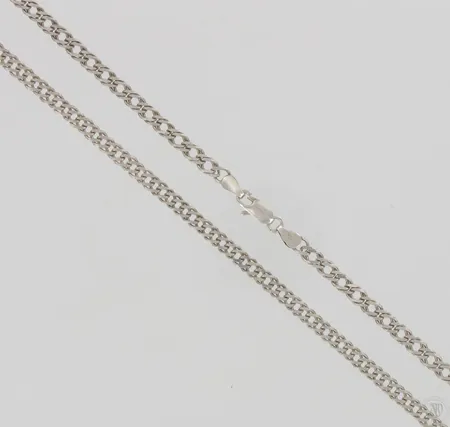 Panssarikaulaketju, käytön jälkiä, pituus 50cm, 925, paino 14,0g Paino: 14   g