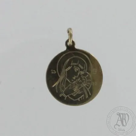 Riipus, kaiverrettu, korkeus 20mm, 585 valkokulta, paino 0,6g Paino: 0,6 g