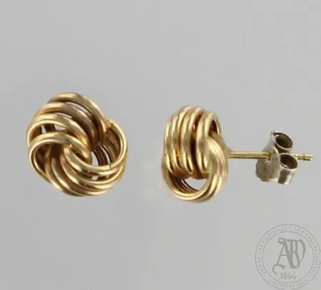 Korvakorut, Ø 11mm, 585, taustat hopeaa, paino 1,4g Paino: 1,4 g