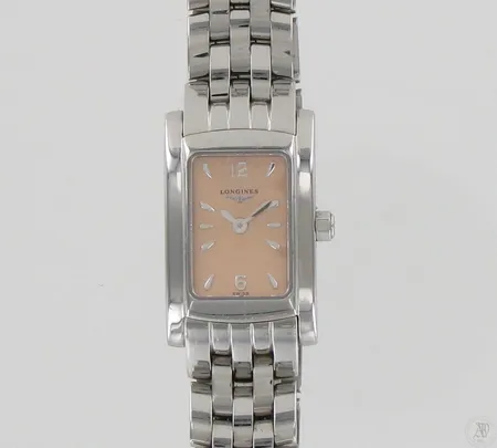 Rannekello Longines Dolce Vita, quartz, taulun koko 22x15mm, ref.no.L5.158.4, hihnan pituus 15cm, todistus ja hihnan lisäpala