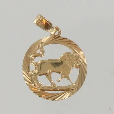 Horoskooppiriipus, korkeus 21mm, 585, paino 0,6g Paino: 0,6 g