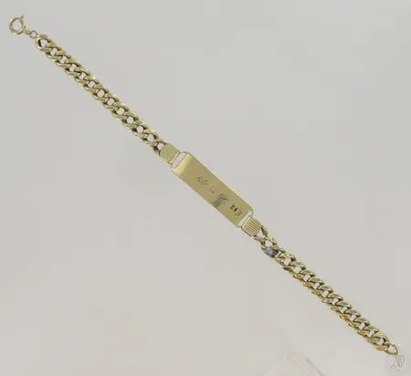 Viallinen ranneketju, 585br, paino 12,9g Paino: 12,9 g