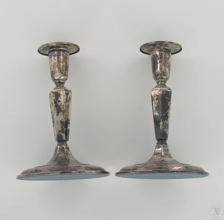Kynttilänjalat, korkeus 140mm, Ruotsi vuodelta 1977, 830br, paino 332,3g Paino: 332,3 g