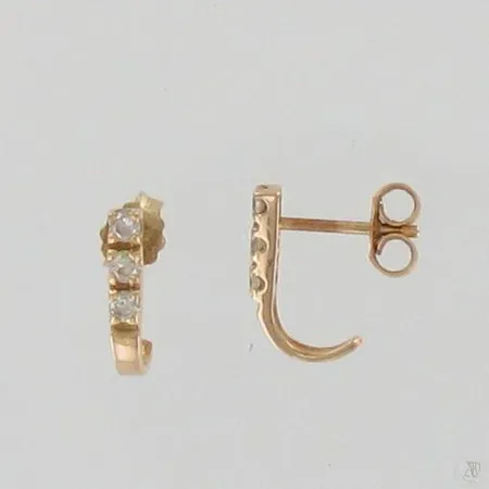 Kivikorvakorut, korkeus 11mm, 585br, paino 0,9g Paino: 0,9 g