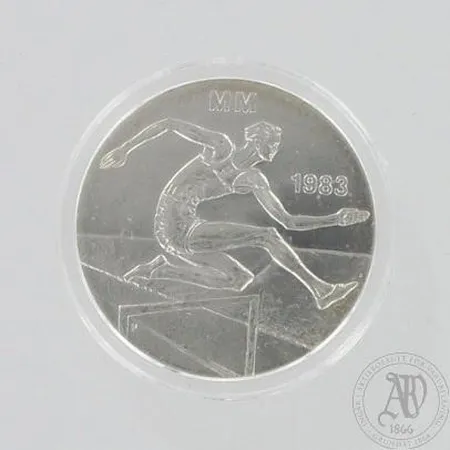 Juhlaraha, Yleisurheilun ensimmäiset MM-kilpailut, Helsinki 1983, 50mk, 500, paino 21,9g Paino: 21,9 g