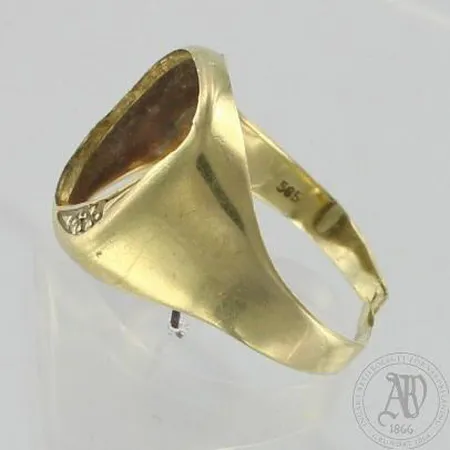 Viallinen timanttisormus 1xn.0.005ct, 585, paino 2,6g Paino: 2,6 g