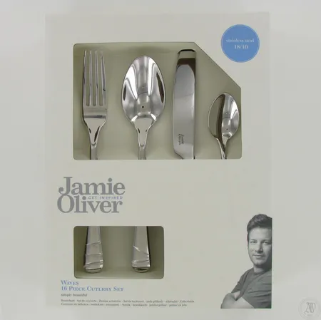16-osainen aterinsetti Jamie Oliver, pakkauksessa, uusia