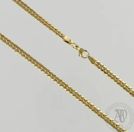 Panssarikaulaketju, pituus 47cm, 585, paino 6,6g Paino: 6,6 g