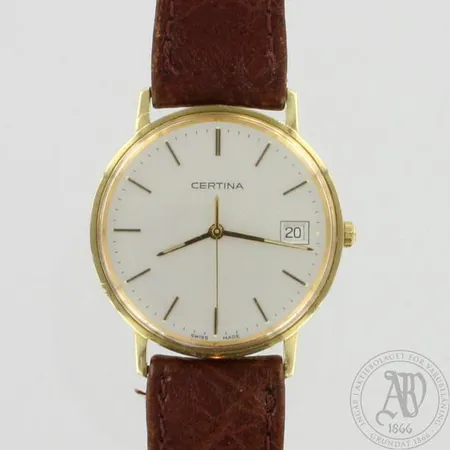 Kultarannekello, Certina, kaiverrettu, Ø 33mm, quartz, 585br, paino 26,9g Paino: 26,9 g