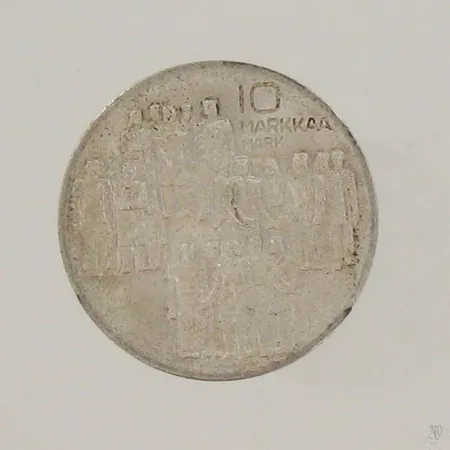 Juhlaraha Itsenäinen Suomi 50 vuotta, nimellisarvo 10mk, 900, paino 24,0g Paino: 24   g