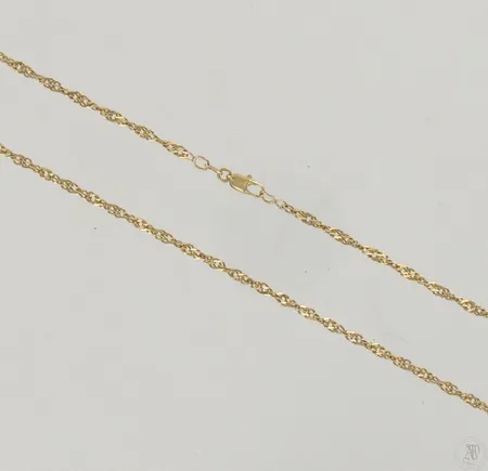 Singapore-kaulaketju, pituus 50,5cm, 585, paino 4,8g Paino: 4,8 g