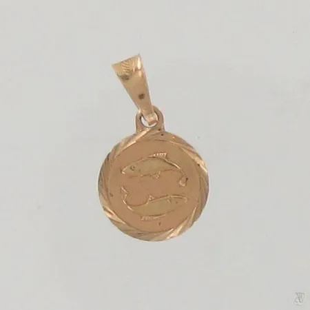Horoskooppiriipus, Ø 10mm, 585, paino 0,7g Paino: 0,7 g