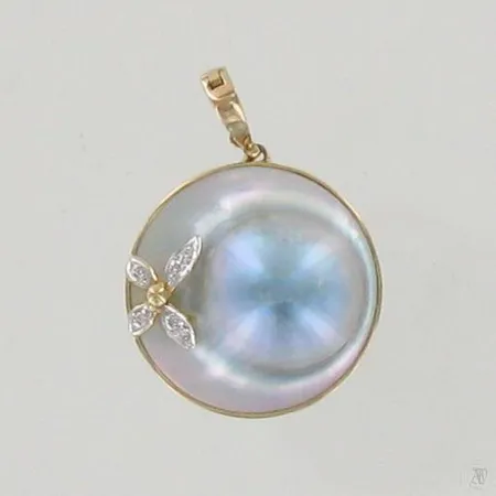 Helmiriipus timanteilla 6xn.0.005ct, Ø 25mm, 585br, paino 5,3g Paino: 5,3 g