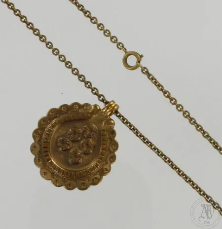 Kaulaketju riipuksella, Kalevala Koru riipus-914, riipuksen korkeus 33mm, pronssia