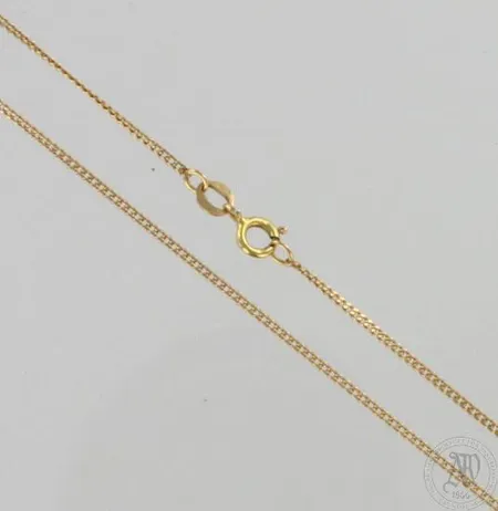 Panssarikaulaketju, pituus 49cm, 585, paino 2,7g Paino: 2,7 g