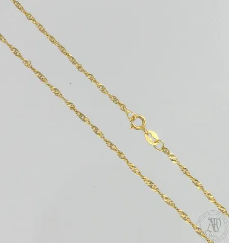 Kaulaketju, pituus 40cm, 585, paino 1,5g Paino: 1,5 g