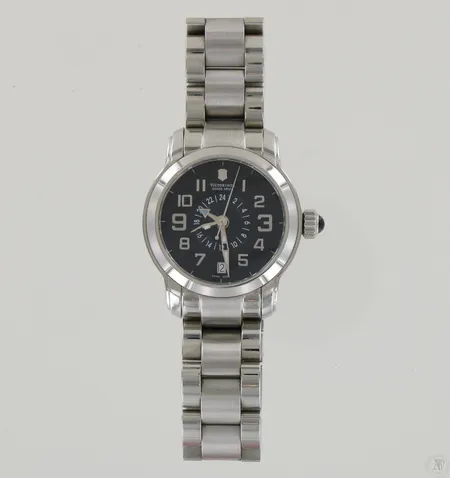 Teräsrannekello Victorinox Swiss Army, quartz, taulun Ø 33mm, hihnan pituus 180mm, laatikko