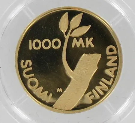 Itsenäisyyden 80-vuotisjuhlaraha, Suomi, nimellisarvo 1000mk, alkuperäistodistus ja kotelo, 900, paino 8,64g Paino: 8,6 g