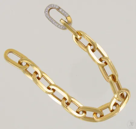 Rannekoru timanteilla 46xn.0.01ct, pituus 20cm, 585, paino 21,7g Paino: 21,7 g