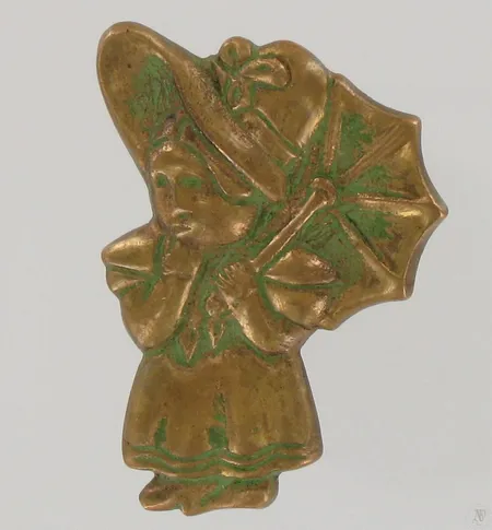 Pronssisolki, korkeus 40mm, Kalevala Koru.
