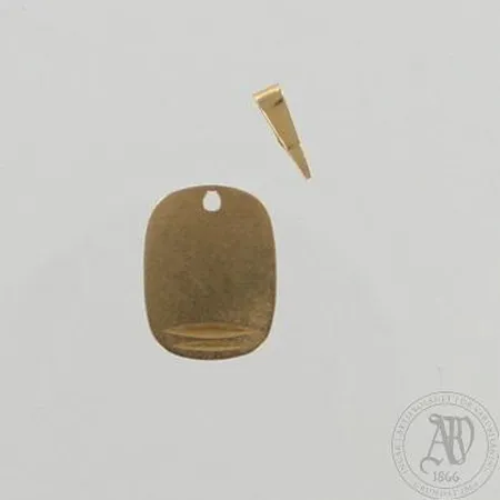 Viallinen riipus, 585, paino 0,6g Paino: 0,6 g