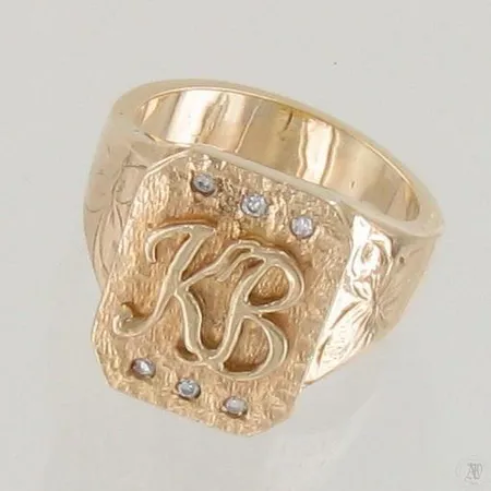Timanttikantasormus 6xn.0.02ct, koko 24¼, 585, paino 48,5 g Paino: 48,5 g