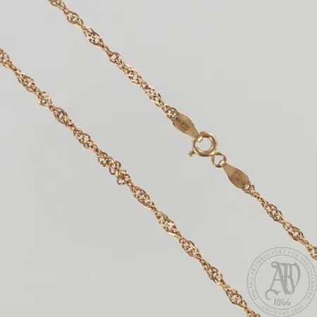 Kaulaketju, pituus 62cm, 585, paino 2,5g Paino: 2,5 g