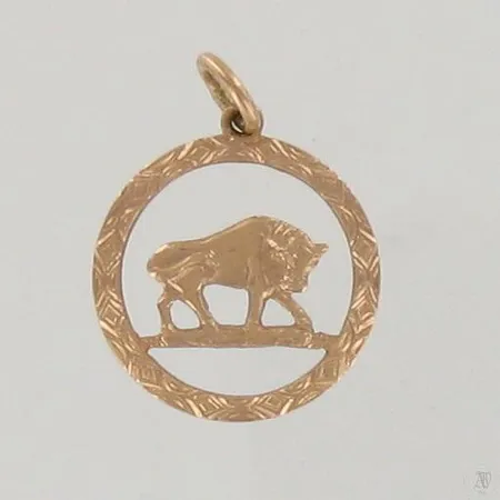 Horoskooppiriipus, korkeus 27mm, 585, paino 2,5g Paino: 2,5 g