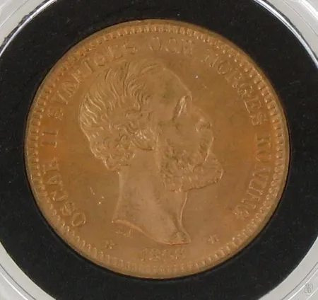 Kultaraha 20 kronor, Oscar II  Sverige och Norges konung, 900, paino 9,0g Paino: 9   g