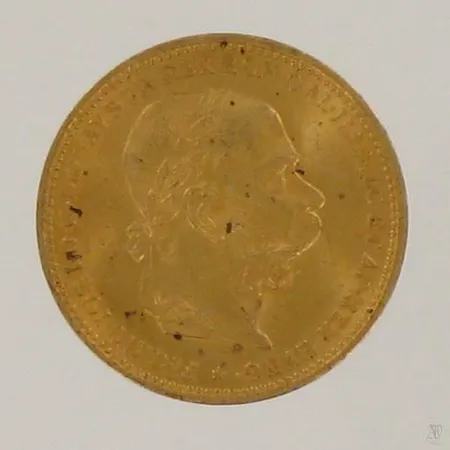 Kultaraha 20 coronaa, Itävälta, vuodelta 1893, 900, paino 6,7g Paino: 6,7 g