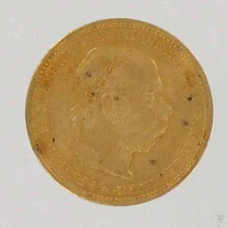 Kultaraha 20 coronaa, Itävälta, vuodelta 1893, 900, paino 6,7g Paino: 6,7 g
