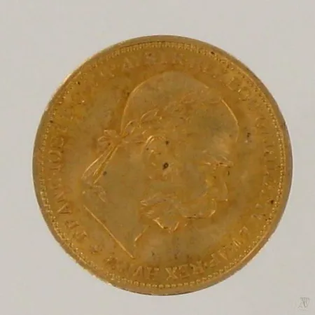 Kultaraha 20 coronaa, Itävälta, vuodelta 1893, 900, paino 6,7g Paino: 6,7 g