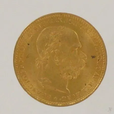 Kultaraha 20 coronaa, Itävälta, vuodelta 1893, 900, paino 6,7g Paino: 6,7 g