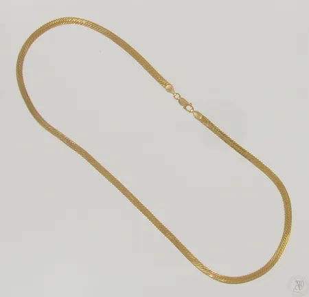Kaulaketju, pituus 45cm, käytön jälkiä, 585, paino 6,6g Paino: 6,6 g