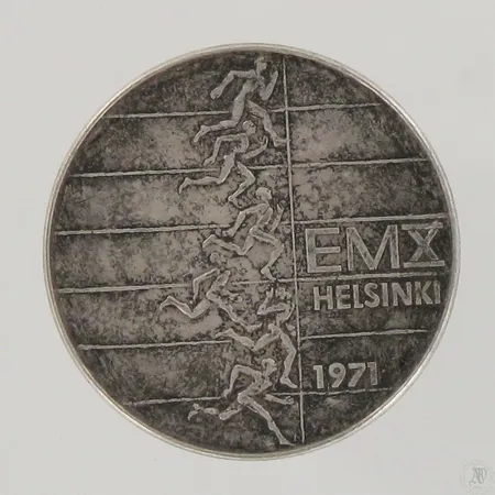 Juhlaraha EMX Helsinki 1971, 500, paino 24,5g Paino: 24,5 g