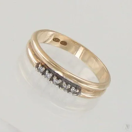 Timanttisormus 5xn.0.01ct, koko 17½, 585, paino 2,5g Paino: 2,5 g