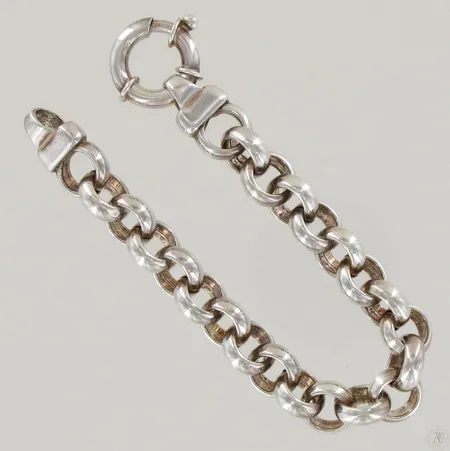 Papuranneketju, pituus 190mm, lenkin leveys 10mm, 925, paino 23,9g Paino: 23,9 g