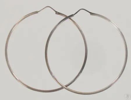 Korvarenkaat, Ø 65mm, 925, paino 7,9g Paino: 7,9 g