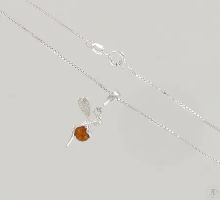 Kaulaketju kiviriipuksella, ketjun pituus 42cm, riipuksen korkeus 25mm, 925br, paino 3,6g Paino: 3,6 g