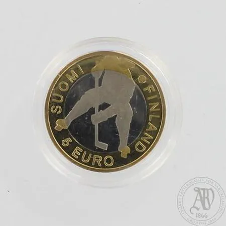 Juhlaraha, 2012 Jääkiekon MM-kisat, nimellisarvo 5 euroa